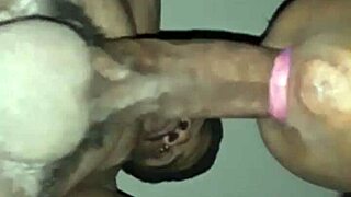 Jamaican neighbor eagerly sucks big black cock in homemade scene