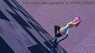 Pink Cat In Lingerie Feels The Passion With Huge Tits