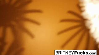 I-I saw this sexy blonde teasing her ass and pussy all alone in retro style