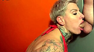 hey, jerked off loads of cocks at the glory hole