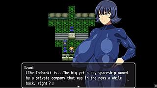 Shipwrecked spaceship hentai game ep 1: space suits too tight for her huge tits and massive butt