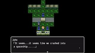 Shipwrecked spaceship hentai game ep 1: space suits too tight for her huge tits and massive butt