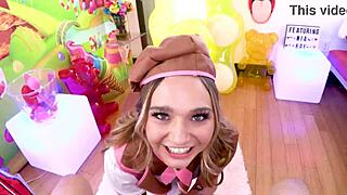 Mia Kay Takes Huge Cock Pov Blowjob And Swallows Load