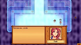 Xtardew Valley: Jodi y Caroline Disfrutan Orgía Caliente en el Spa en Español.