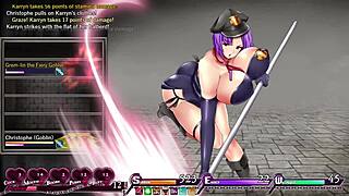 big tits milf frees prison floor in hentai revolt karryn's ep4