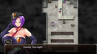 big tits milf frees prison floor in hentai revolt karryn's ep4