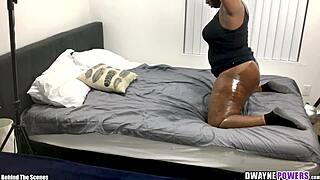 Tierra Staxxx takes missionary position too deep backstage in this oiled session.