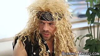 that tat whore took a messy cum facial after wild group action