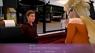 The saleswoman's summer hentai reveal. Her perfect ass shines in revealing lingerie outdoors.