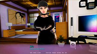 The saleswoman's summer hentai reveal. Her perfect ass shines in revealing lingerie outdoors.