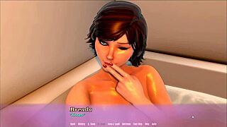 The saleswoman's summer hentai reveal. Her perfect ass shines in revealing lingerie outdoors.