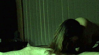 Hot asian babe gives intense blowjob action