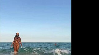Relaxing day at the beach with friends