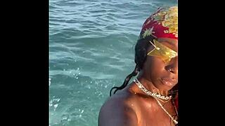 Relaxing day at the beach with friends