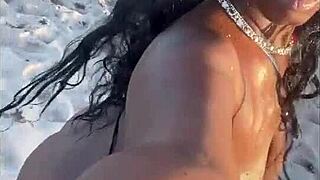 Relaxing day at the beach with friends