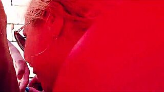 Vicky enjoys sucking and cum in Croatia as MILF