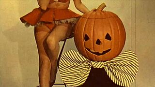 Vintage halloween costumes from retro times.