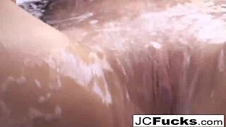 bubble bath fun with sexy redhead jayden