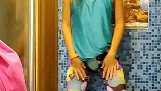 peeing in my leggings while touching myself