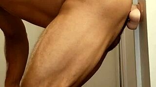 Hey, wanna see some fun with a dildo while the shower heats up?