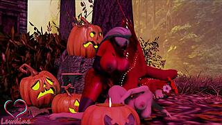 happy halloween from cassie and lewdine with big tits and monster cock fun. we’re getting wild with big ass action tonight!