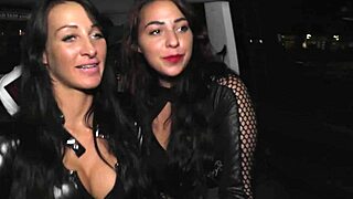 bisexual cuties share a berlin guy's cum in threesome