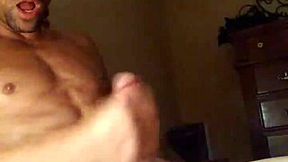 She spits and jerks the monster cock