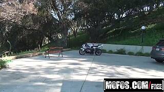Public flashing and pussy fingering with an amateur blonde