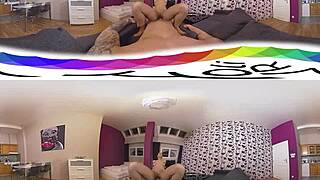 teen 18+ gets interracial nuru massage with big ass riding in vr.