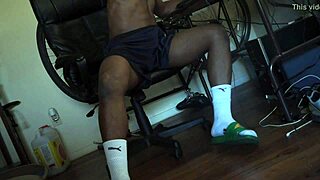 Emotional reaction to big bulge in shorts