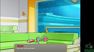 Ebony MILF gets a sensual massage and unexpected creampie in space