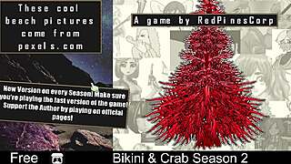Bikini Striptease with Clothes Ripped in Anime