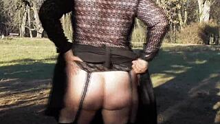 hairy mature flashing her bits in the park lol 😜