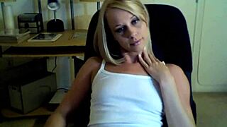 Kylie teases on webcam in pov selfie session, undressing and stripping