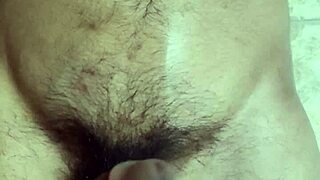 Raw Gay Solo Navel Play with Intense Cum Finish