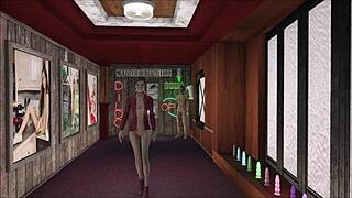 Sporty Brunette In Perverted Fashion Game