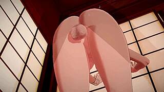 Man, having sex with busty Owari from Azur Lane 3D hentai is wild!