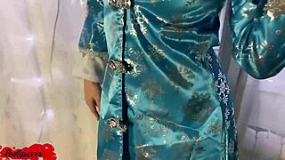 blonde teen in christmas sensual scene