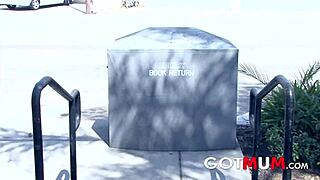 Blonde milf in office encounter