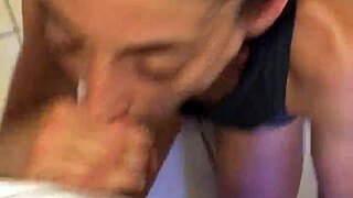 White girl, finish me off with that deep throat