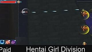 hentai girl division neko in action