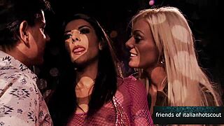 I fuck with the blonde and slutty brunette