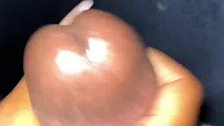 Morning suck on big black cock for second nutshot