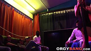 Spitroasted in Group Amateur Orgy Bang!