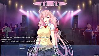 in akumeru family, yunagi route, i make my stepsis wet by riding her in the pool.