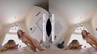 It's my first time at the massage parlor with hot blondes aiden ashley and tiffany watson, feeling their hands on my body.