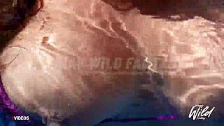 busty pinay shows her big tits while in the pool