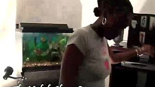 Hood bitch gets banged by gangbangers in reality group fuck