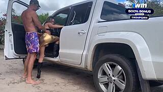 I Saw My Boss Vivi Get Anal From Employee Vagninho On The Farm.