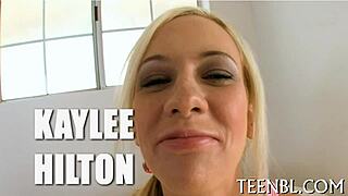 Teen amateur gets blowjob and deepthroat in missionary